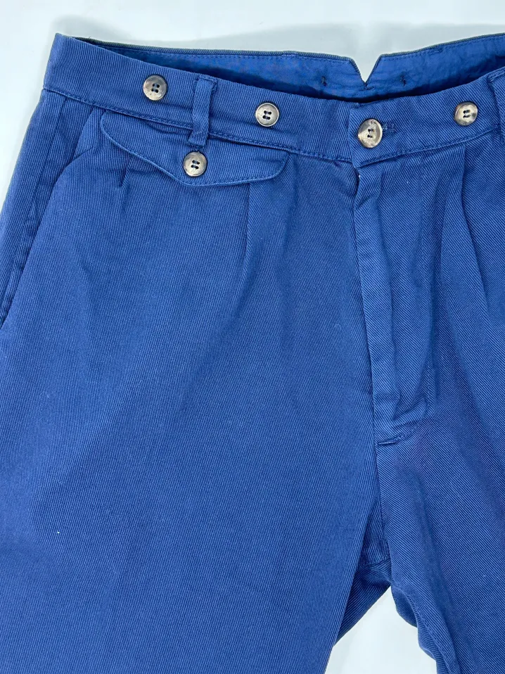 BERMUDA "ROMMEL" COTONE ECOLOGICO BLU