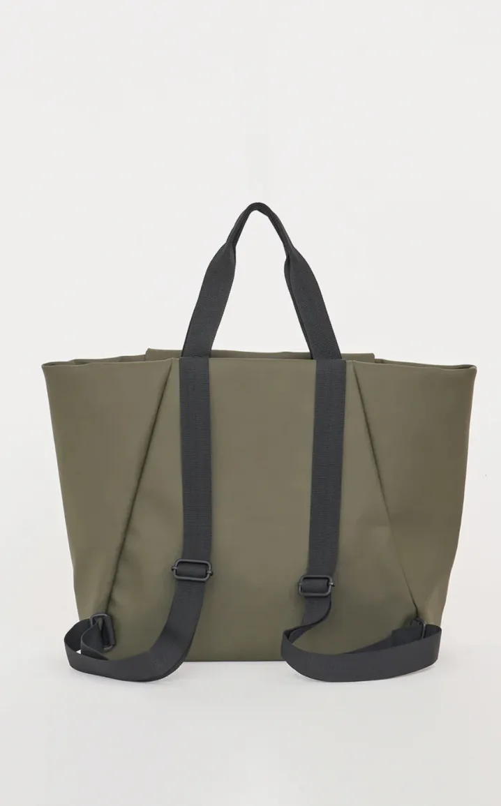 BORSA / ZAINO 2 IN 1 IMPERMEABILE KHAKI TANTA