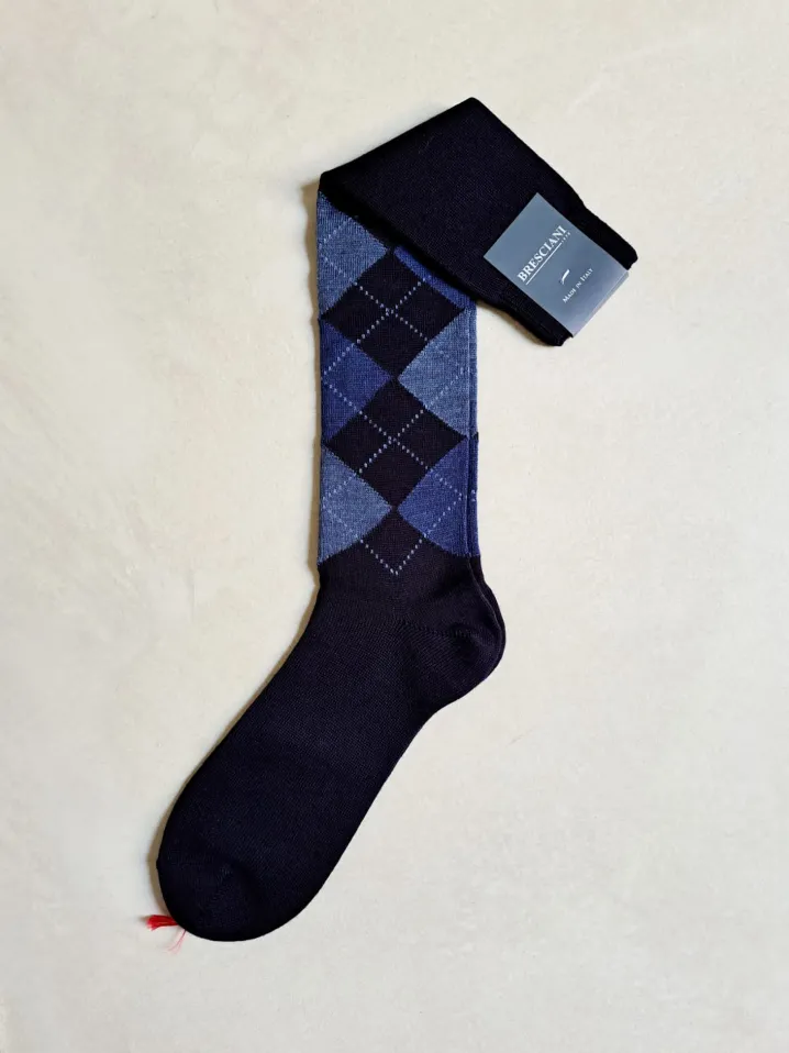 BRESCIANI CALZE LANA FANTASIA ROMBI