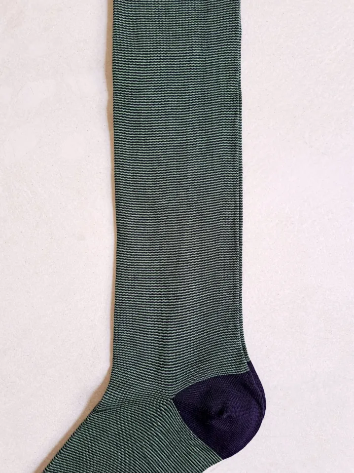 BRESCIANI CALZE RIGA VERDE BLU