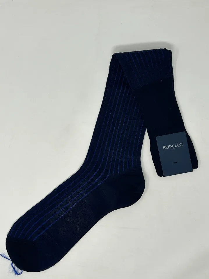 BRESCIANI CALZE VANISE' COSTE BLU/AZZURRO