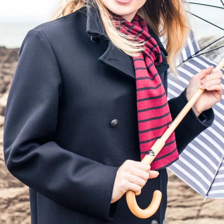 BRETON PEACOAT BREATH NAVY BLU LEGLAZIK