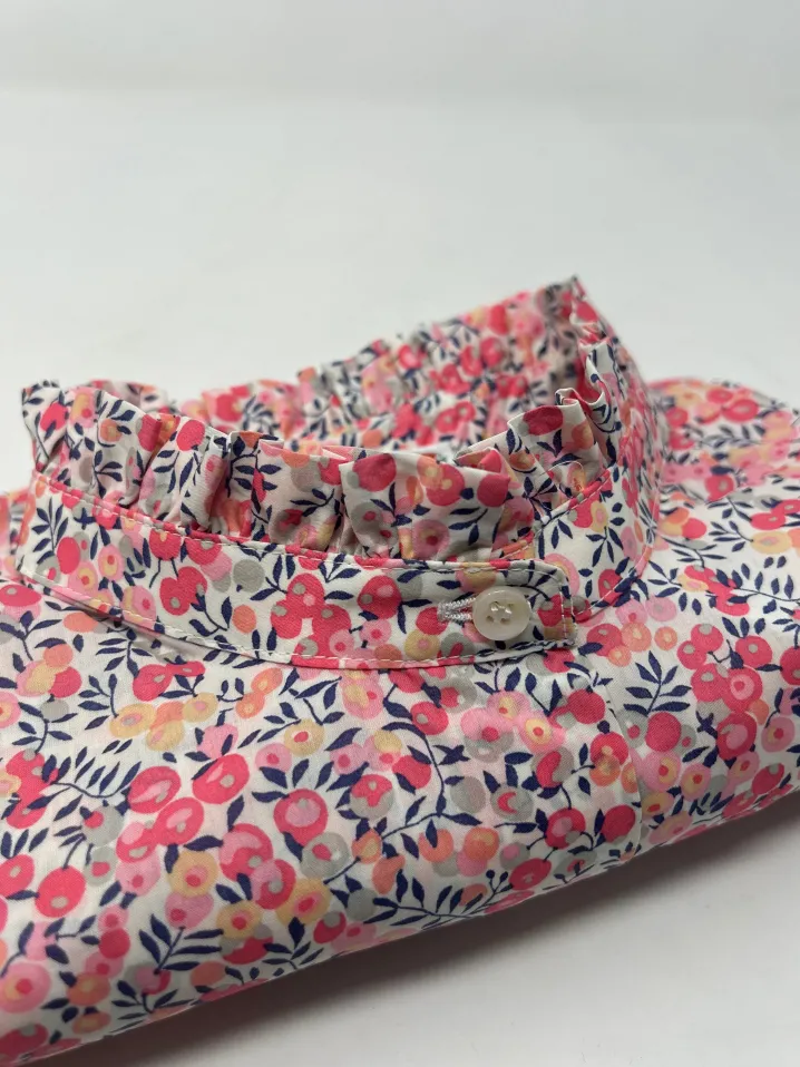 CAMICIA ALEX (OVERSIZE) COREANA MICRO ROUCHES MADE WITH LIBERTY FABRIC