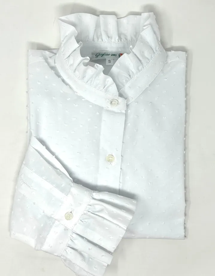 CAMICIA ALEX (OVERSIZE) PLUMETIS BIANCA
