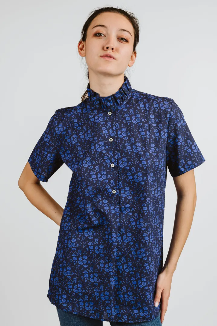 CAMICIA CHICCA MEZZA MANICA MADE WITH LIBERTY FABRICS