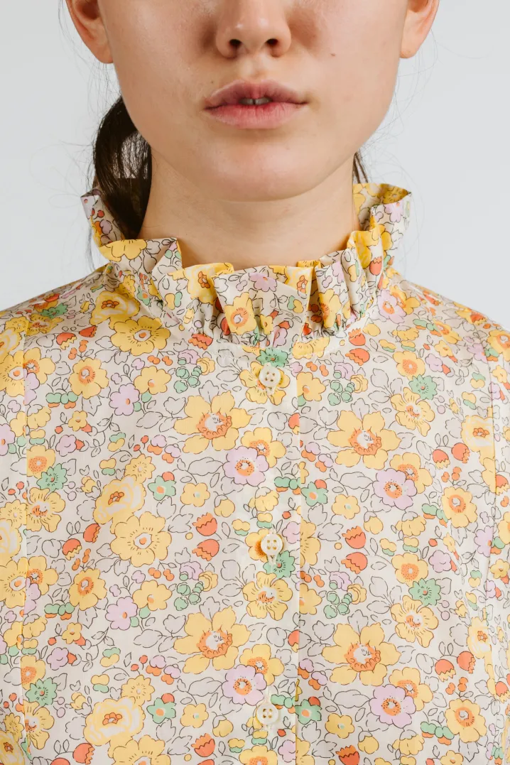 CAMICIA CHICCA MEZZA MANICA MADE WITH LIBERTY FABRICS