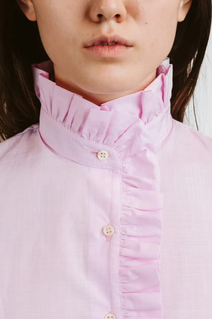 CAMICIA LULU FIL A FIL ROSA