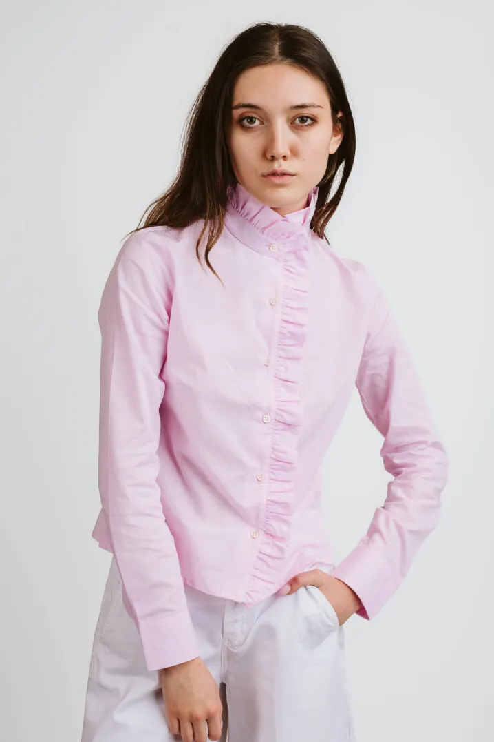CAMICIA LULU FIL A FIL ROSA