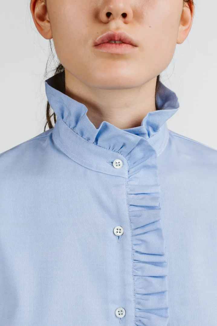 CAMICIA LULU OXFORD CELESTE