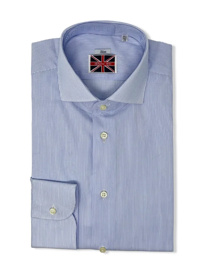CAMICIA MILLERIGHE CELESTE