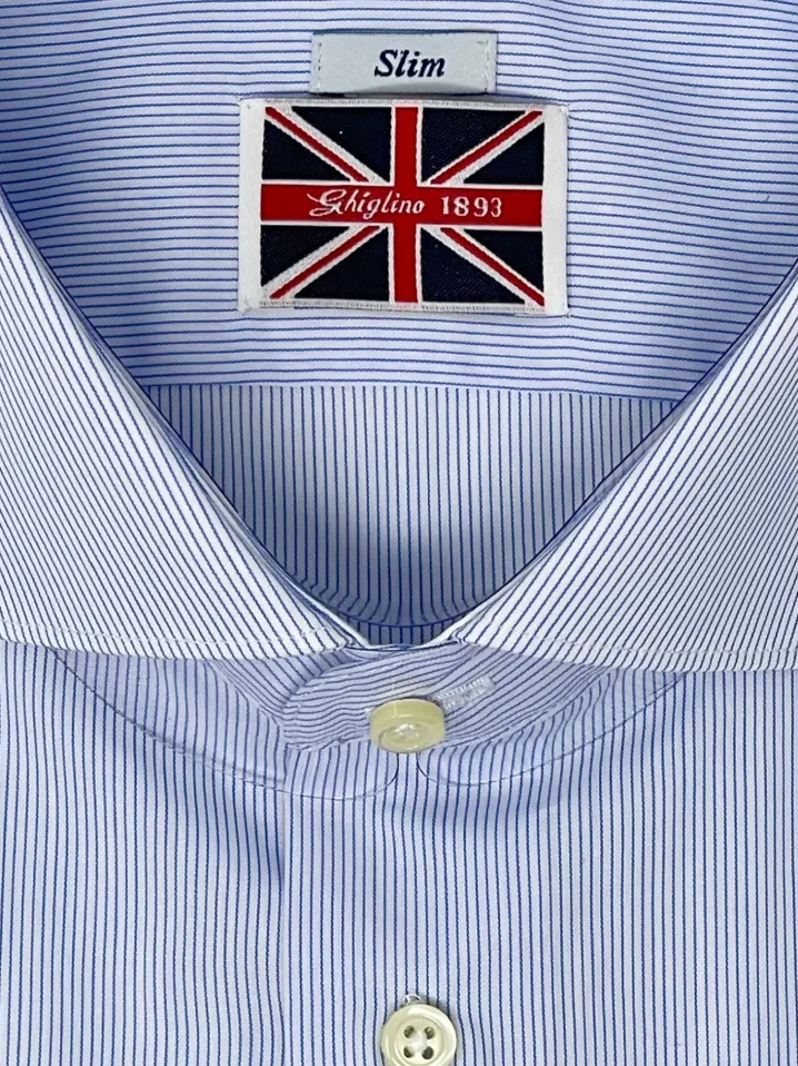CAMICIA MILLERIGHE CELESTE