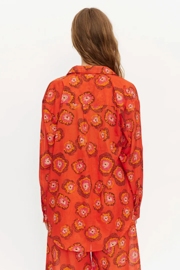 CAMICIA OVER STAMPA JACARANDA