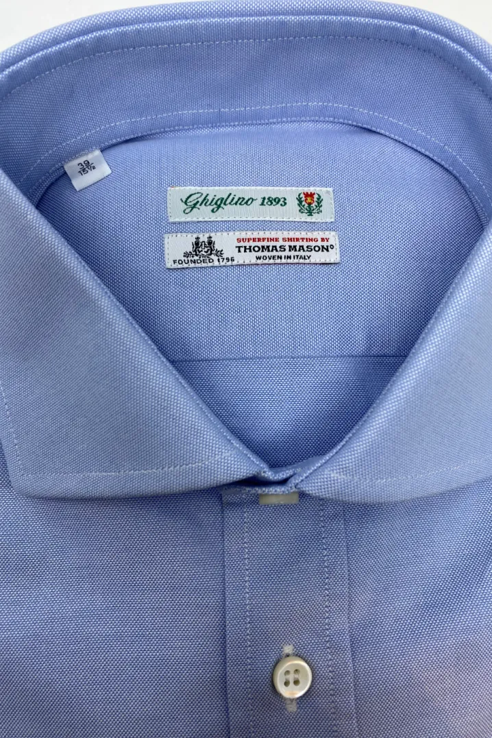 CAMICIA OXFORD AZZURRA