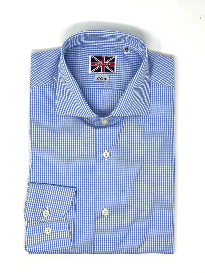 CAMICIA QUADRETTO AZZURRO