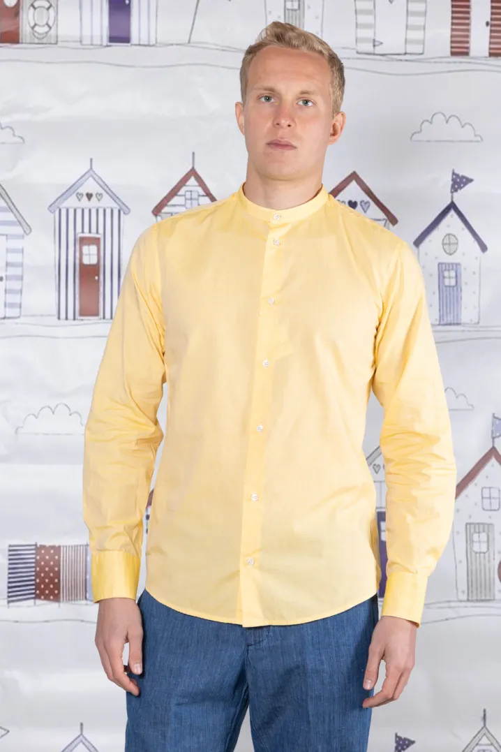 CAMICIA "SEBA" COLLO COREANA GIALLA