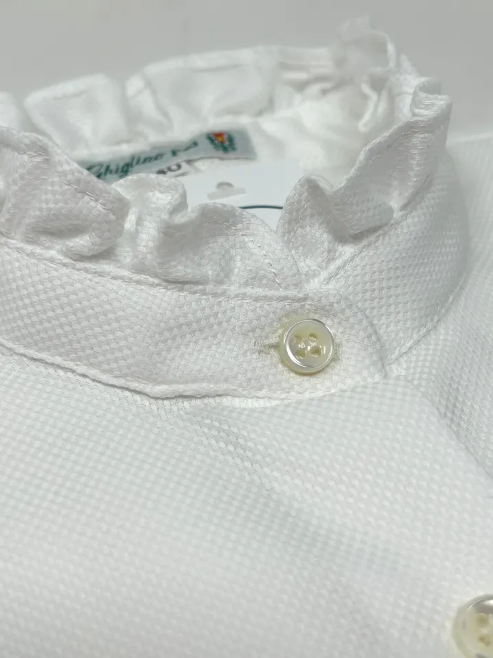 CAMICIA SISSY BIANCA OXFORD polso classico