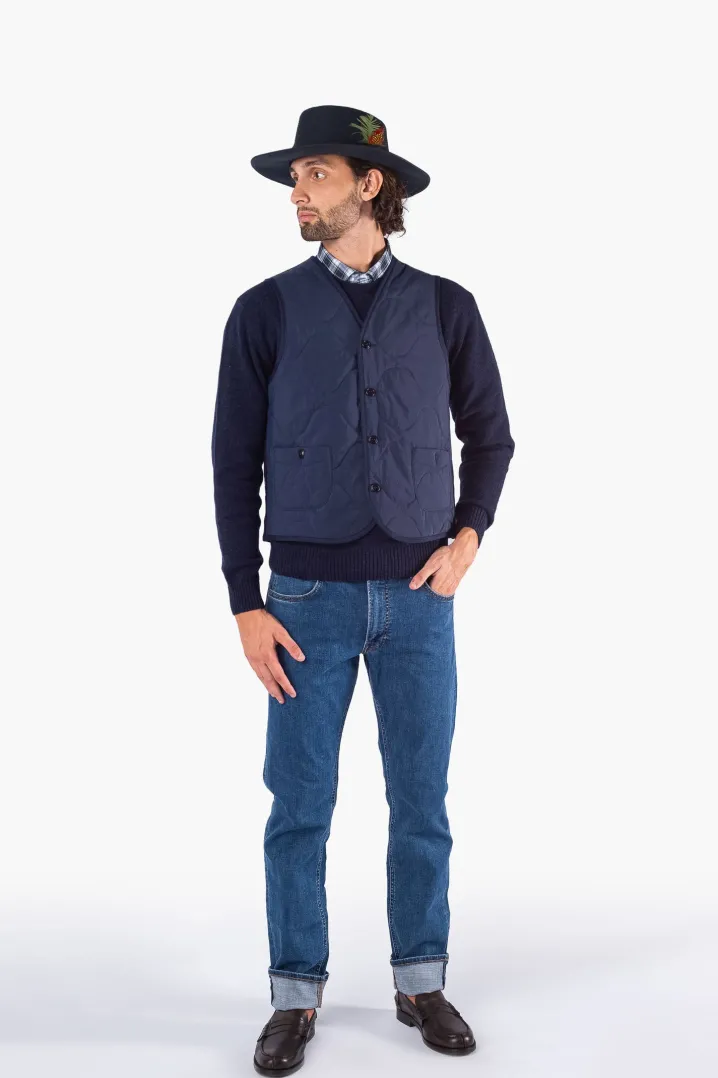 CAPPELLO IN COTONE CERATO A TESA LARGA