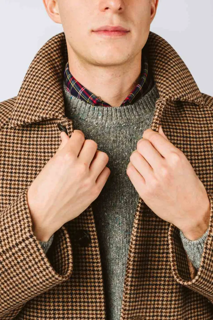 CAPPOTTO AXEL PIED DE POULE
