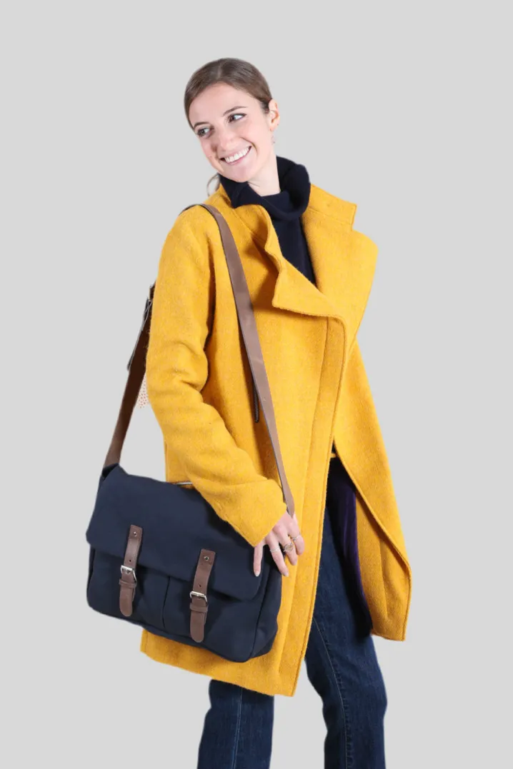 CAPPOTTO HARRIS TWEED GIALLO CON ZIP GHIGLINO1893