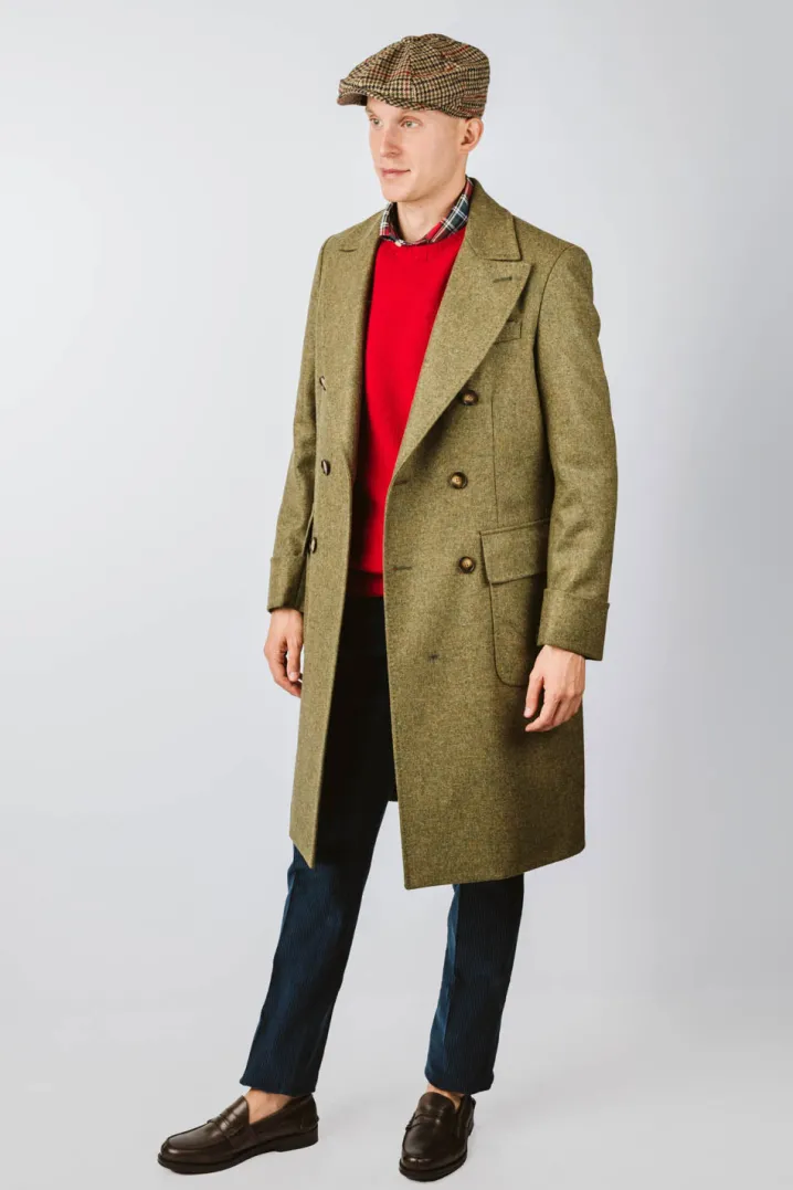 CAPPOTTO NICOLAS "ULSTER" DOPPIOPETTO OLIO