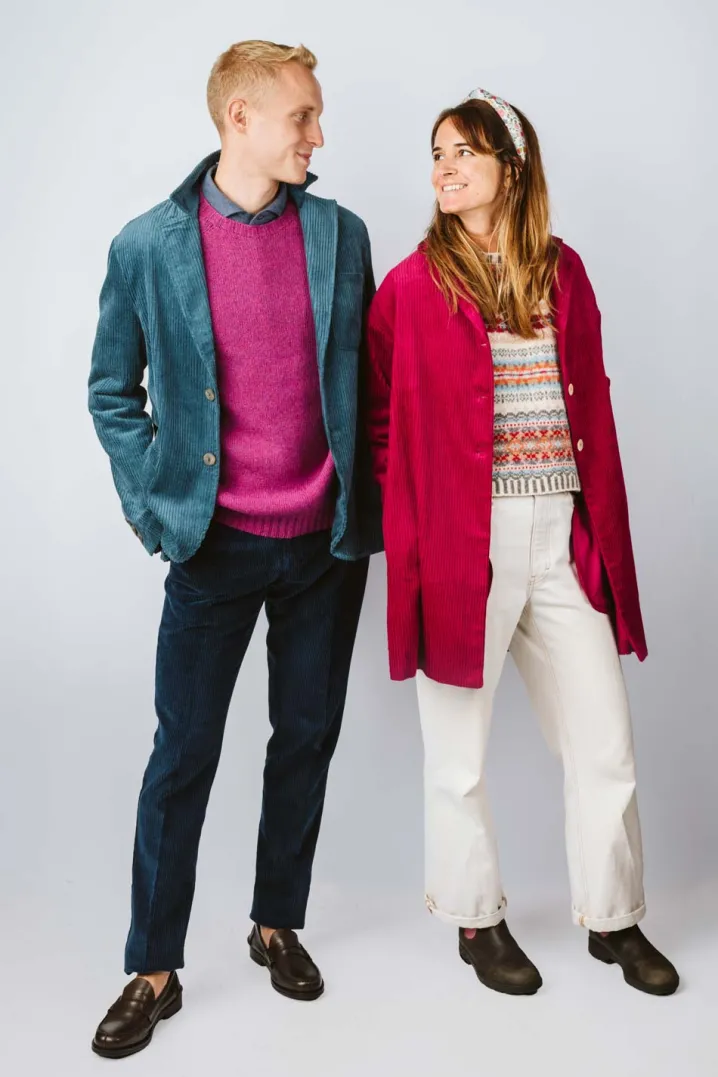 CAPPOTTO "DEBBY" OVER VELLUTO A COSTE FUXIA