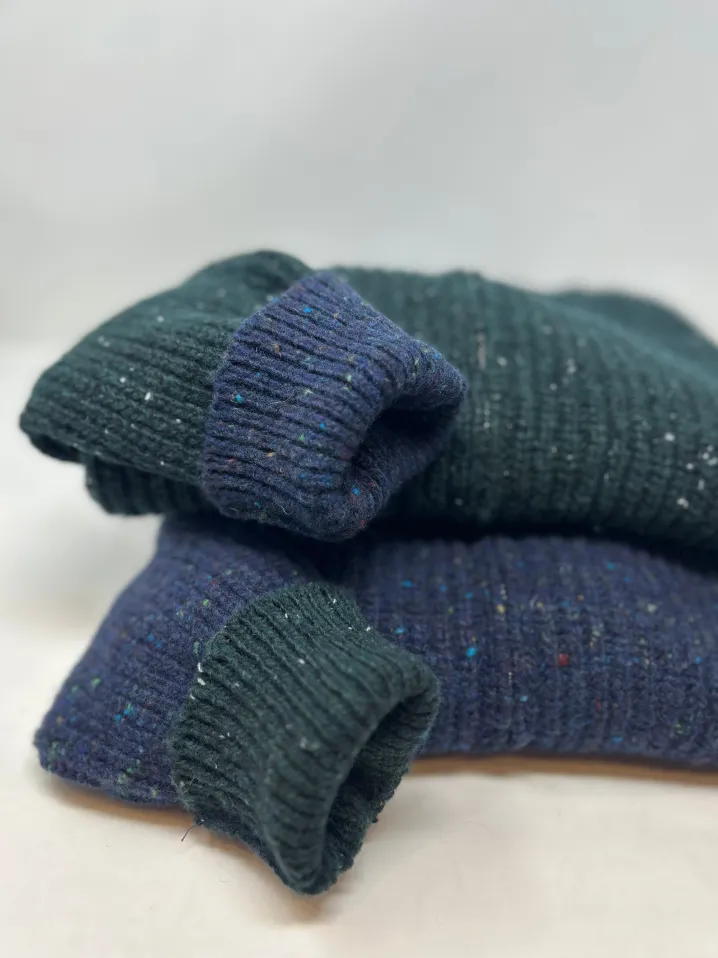 CARDIGAN ZIP "GREG" PERLATO EFFETTO TWEED