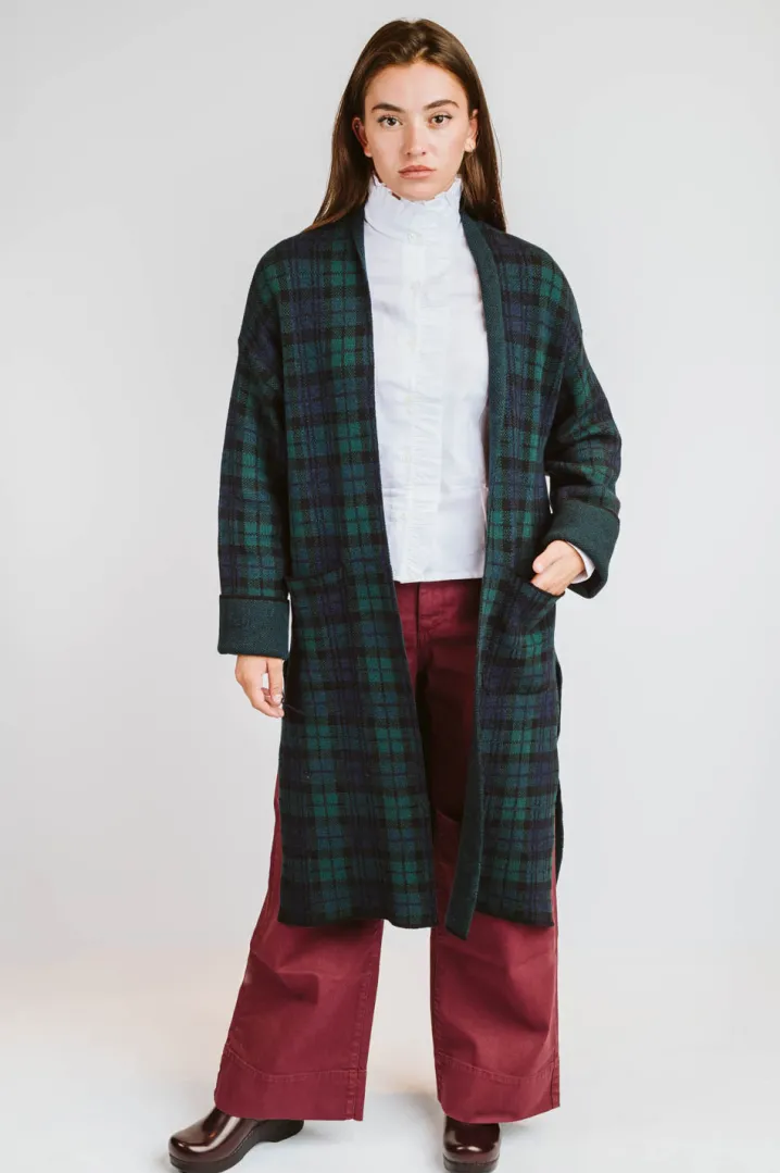 CARDIGAN/CAPPOTTO "LISA" TARTAN BLACKWATCH