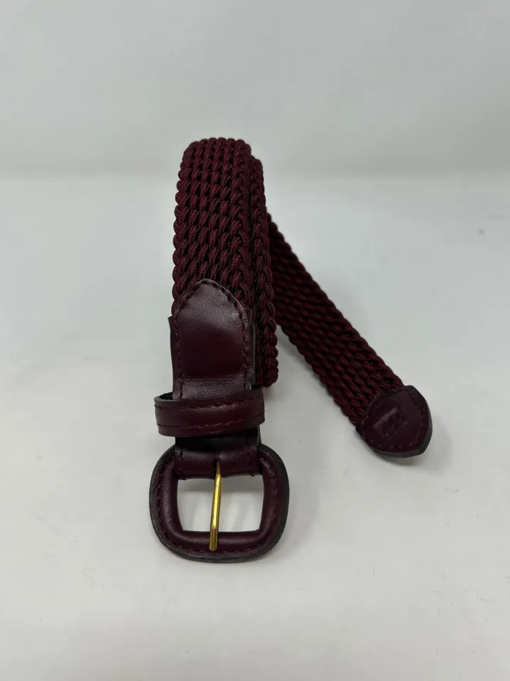 CINTURA ELASTICO BORDEAUX FIBBIA IN PELLE BORDEAUX G1893