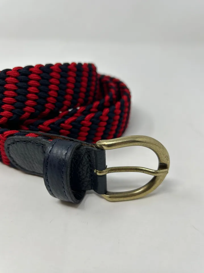 CINTURA ELASTICO G1893 BLU/BORDEAUX