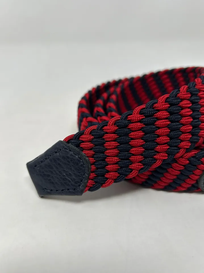 CINTURA ELASTICO G1893 BLU/ROSSO