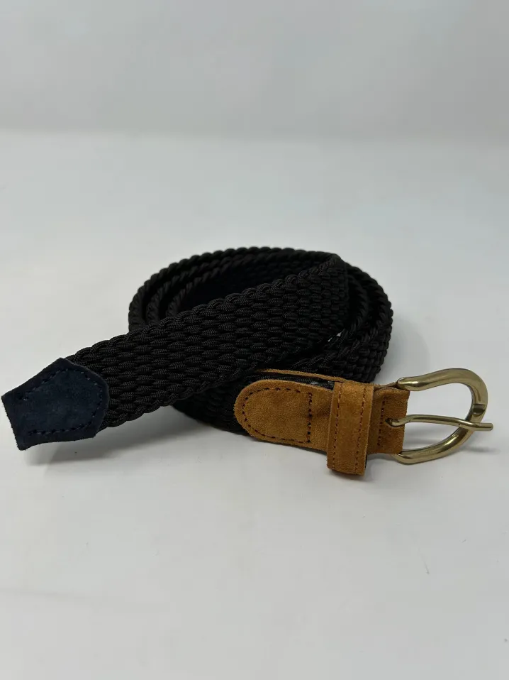 CINTURA ELASTICO G1893 TESTA DI MORO PUNTALE SUEDE BEIGE