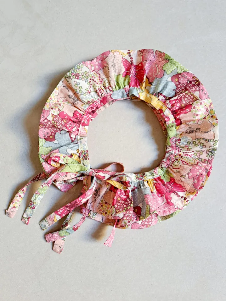 COLLETTO MAXI ROUCHES LIBERTY FABRIC