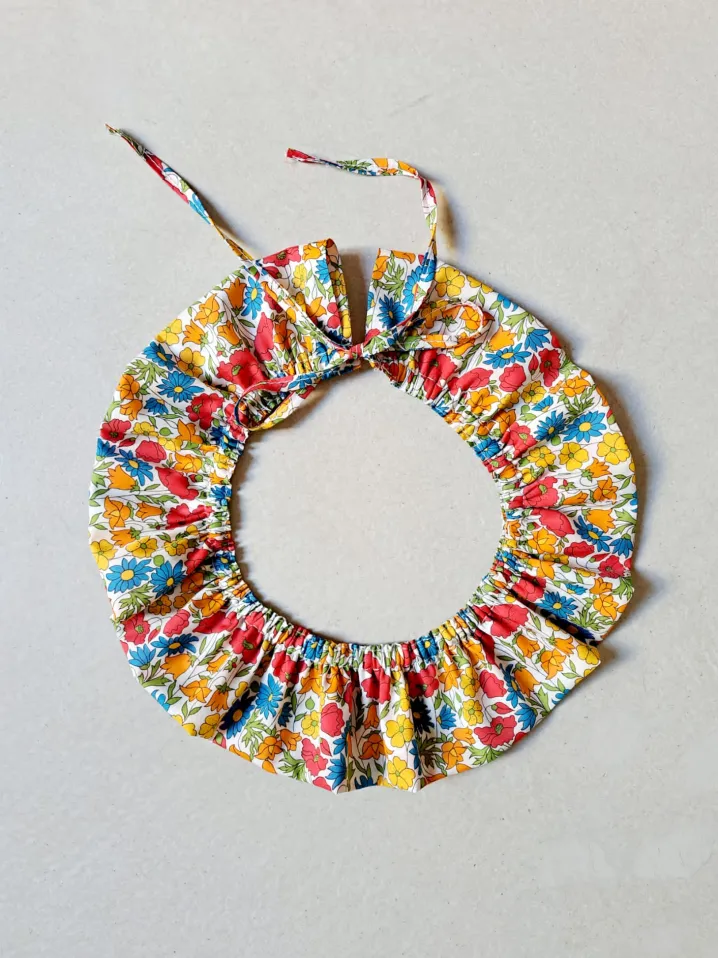 COLLETTO MAXI ROUCHES LIBERTY FABRIC