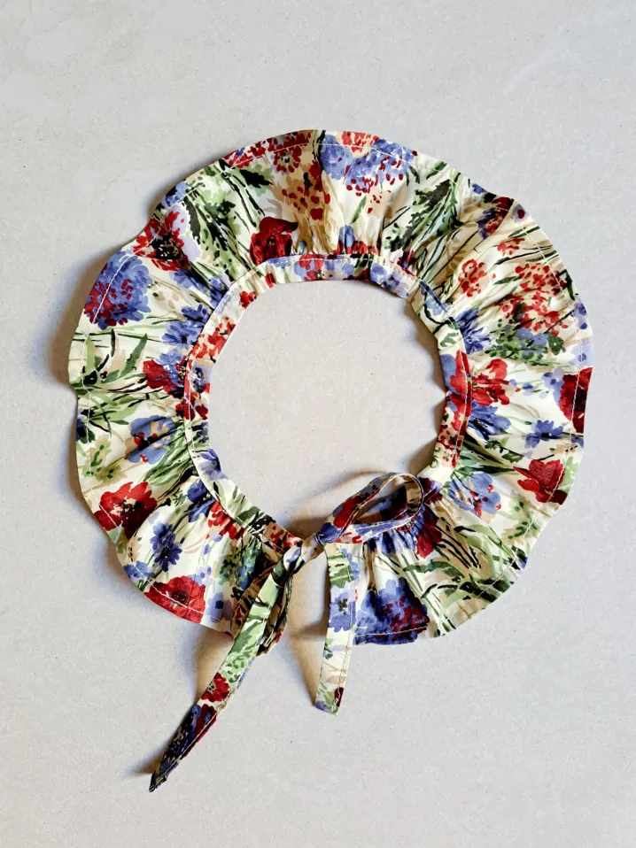 COLLETTO MAXI ROUCHES LIBERTY FABRIC