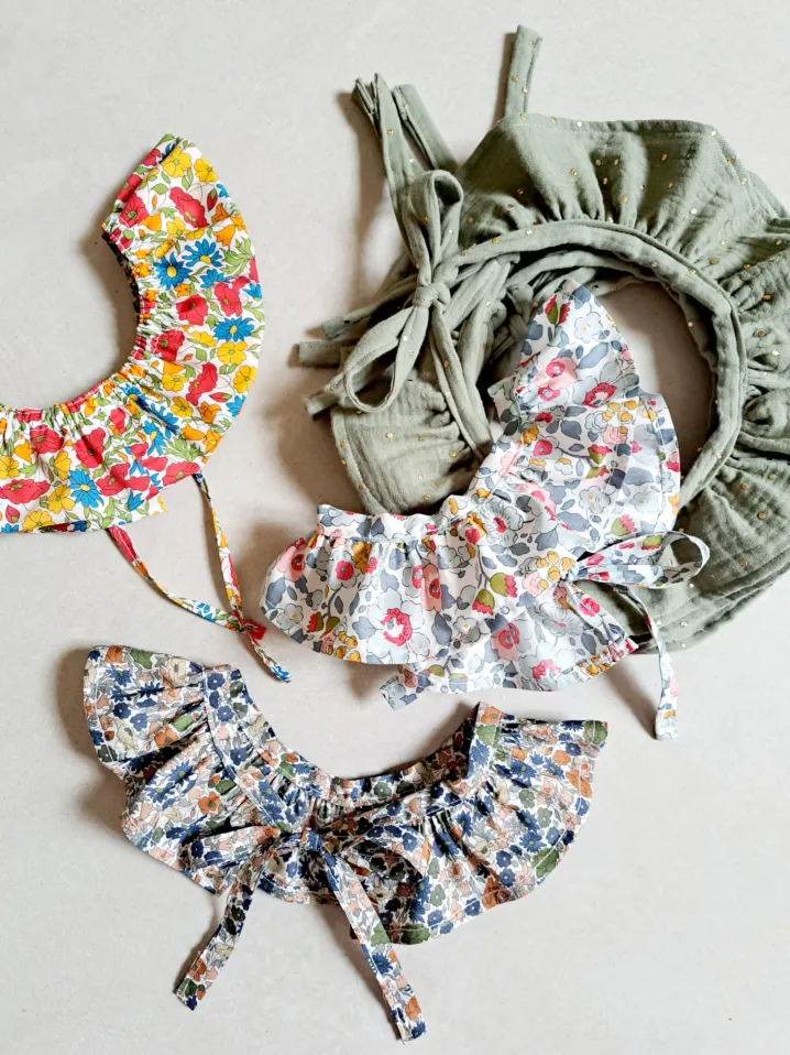 COLLETTO MAXI ROUCHES LIBERTY FABRIC
