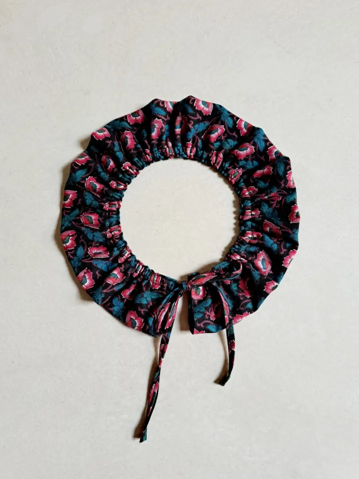 COLLETTO MAXI ROUCHES LIBERTY FABRIC