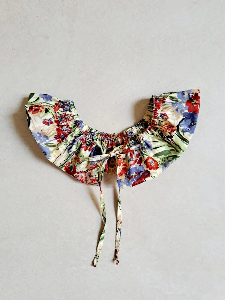 COLLETTO MAXI ROUCHES LIBERTY FABRIC
