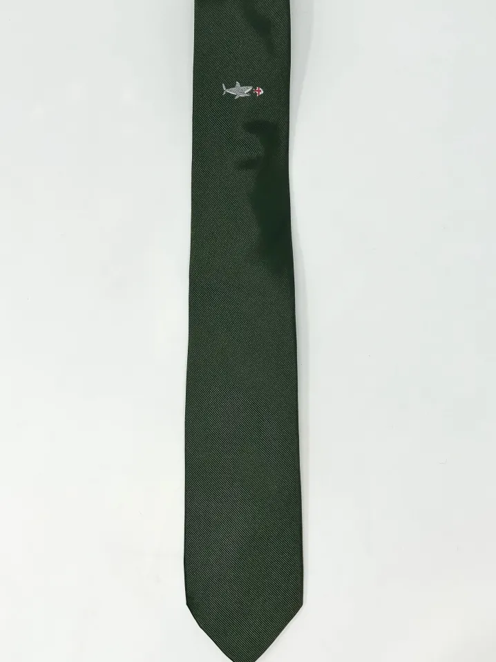 CRAVATTA GENOVA SHARK VERDE