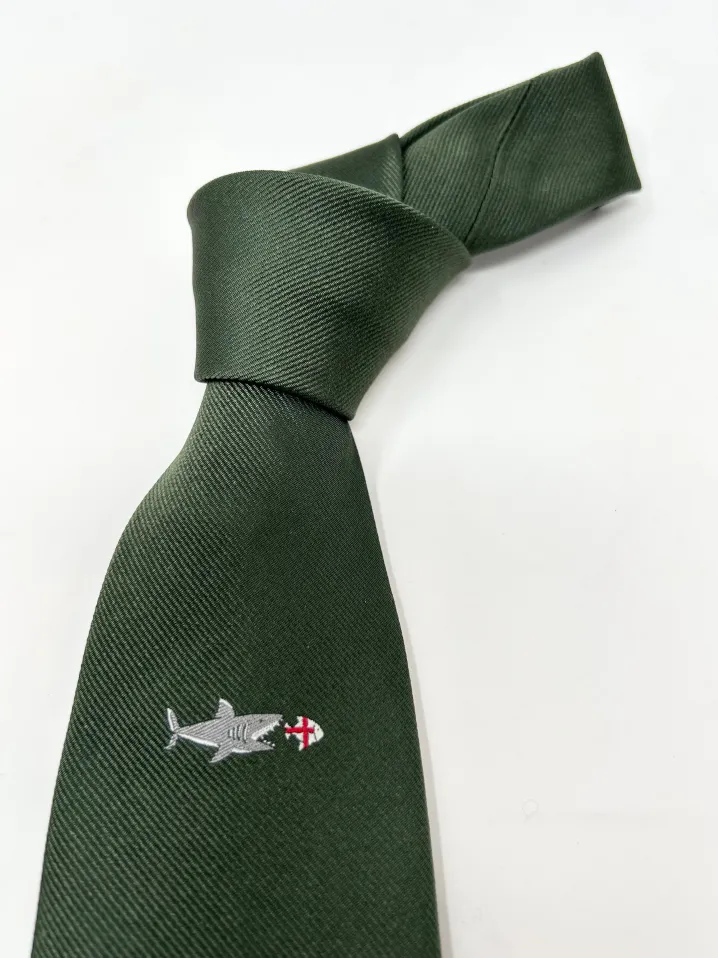 CRAVATTA GENOVA SHARK VERDE