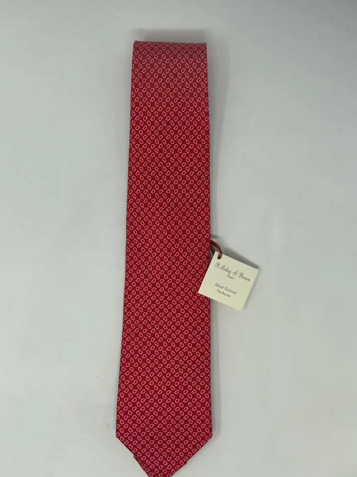 CRAVATTA HOLLIDAY & BROWN ROSSA DISEGNO CASHEMERE