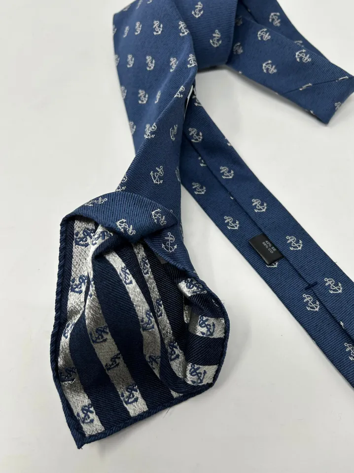 CRAVATTA JEANS BLU DE GENES ANCORE