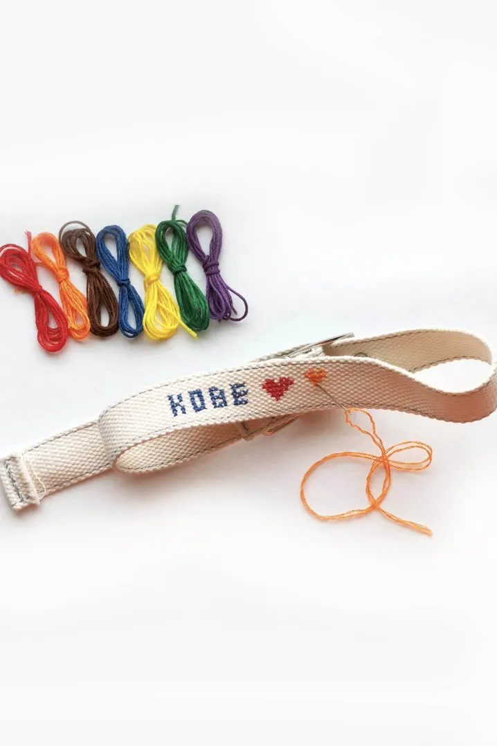 DIY CROSS STITCH DOG COLLAR