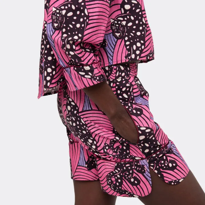 ENDELEA PANTALONI A PORTAFOGLIO AFRICAN WAX