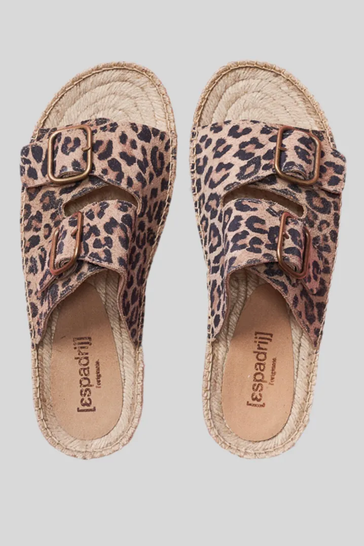 ESPADRILLAS CLAQUETTE LEOPARD ESPADRIJ