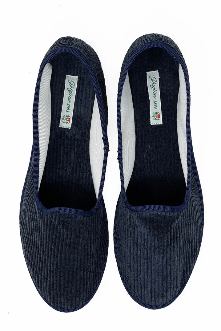 FRIULANINE VELLUTINE FRENCH CORDUROY BLU GHIGLINO