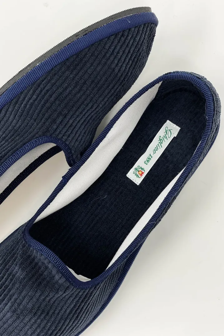 FRIULANINE VELLUTINE FRENCH CORDUROY BLU GHIGLINO