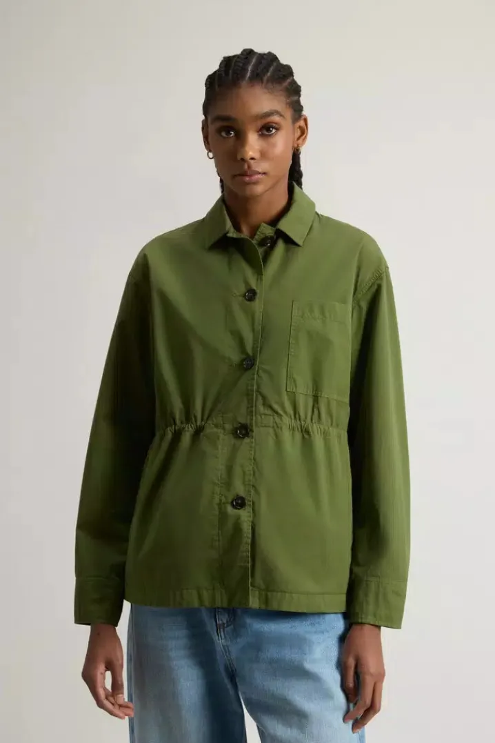 GABARDINE OVERSHIRT CYPRESS WOOLRICH