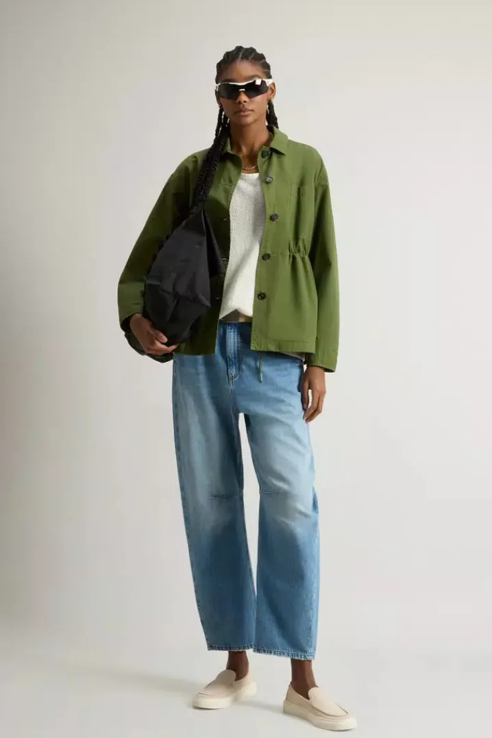 GABARDINE OVERSHIRT CYPRESS WOOLRICH