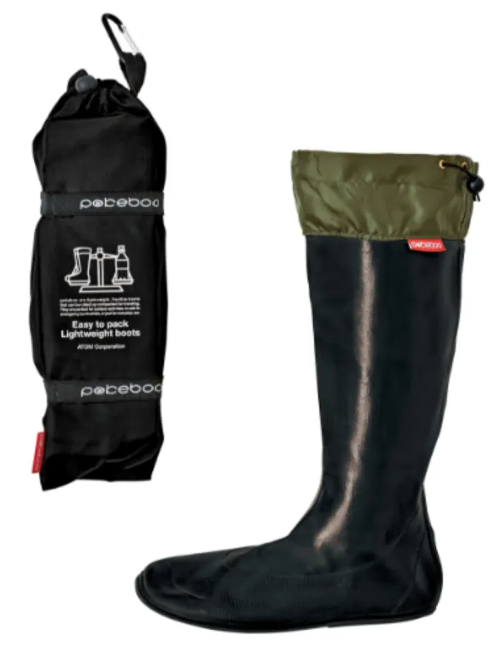 GALOSCE POCKET - PACKABLE WATERPROOF BOOTS NERO
