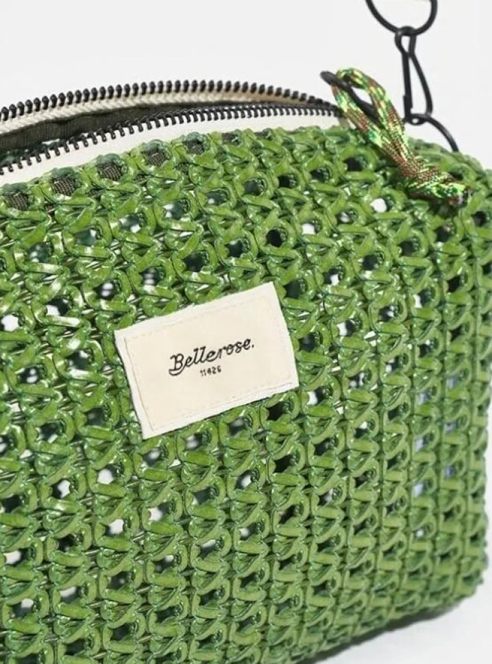 HANOMY ZIP OPENWORK BAG AVOCADO GREEN